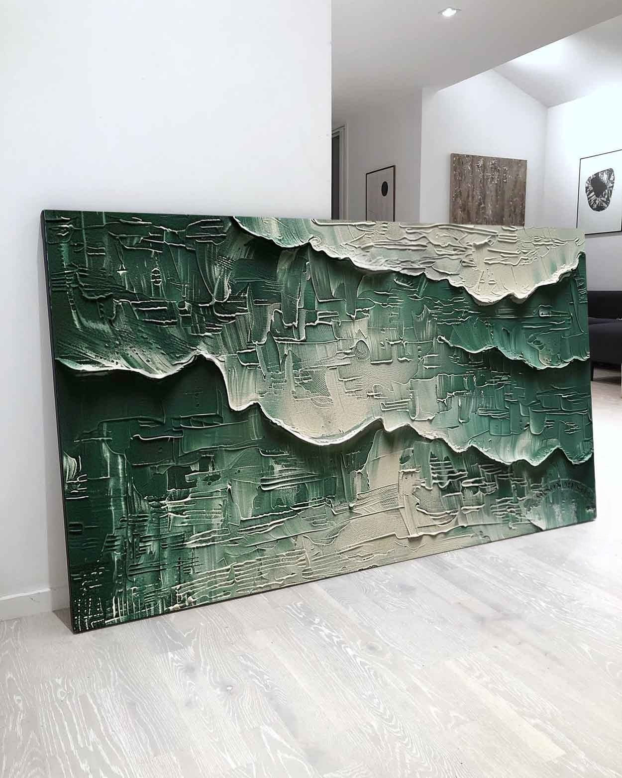 Wall Art Horizontal 3D Impasto Plaster