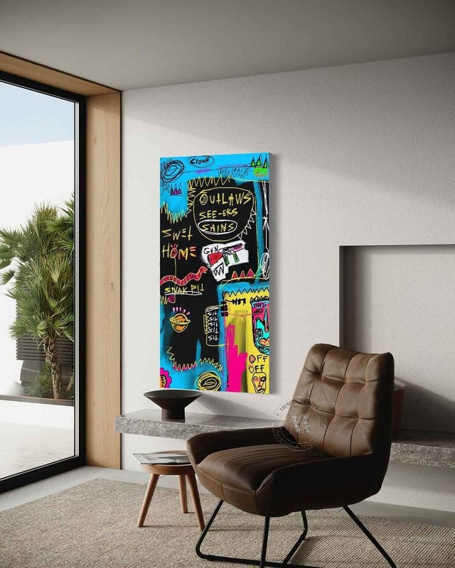 Graffiti Style Urban Abstract Painting