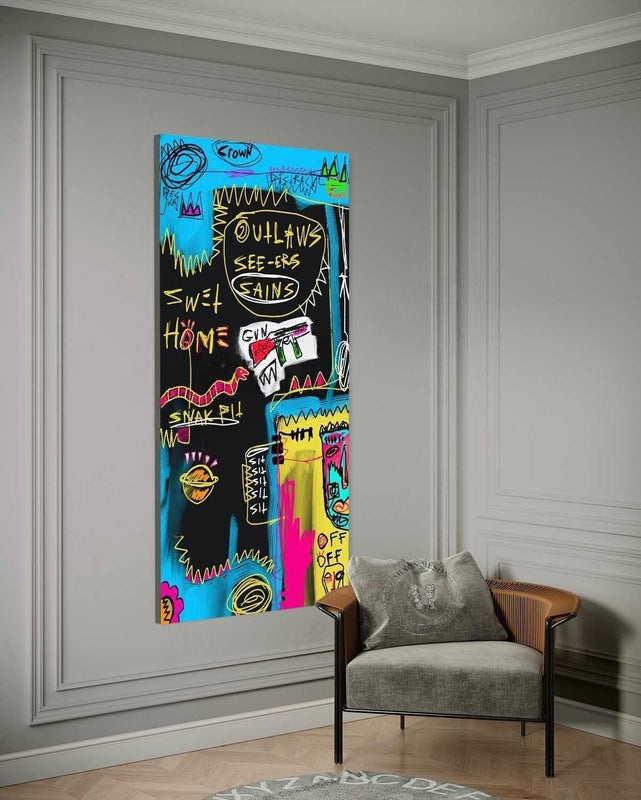 Graffiti Style Urban Abstract Painting
