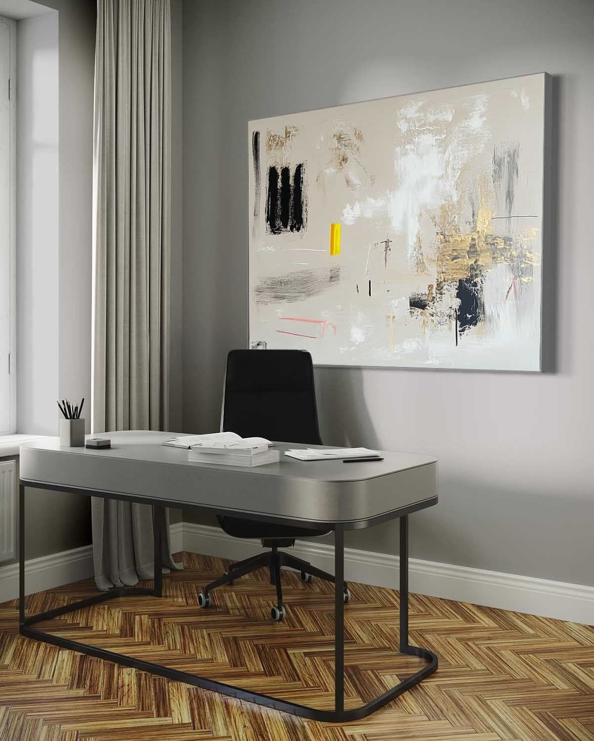 Wall Art Modern Textured Neutral