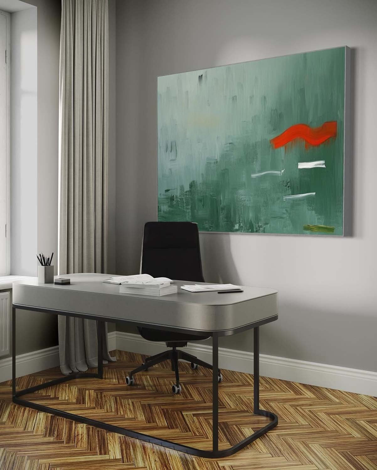 Wall Art Playful Textured Whimsical Shapes