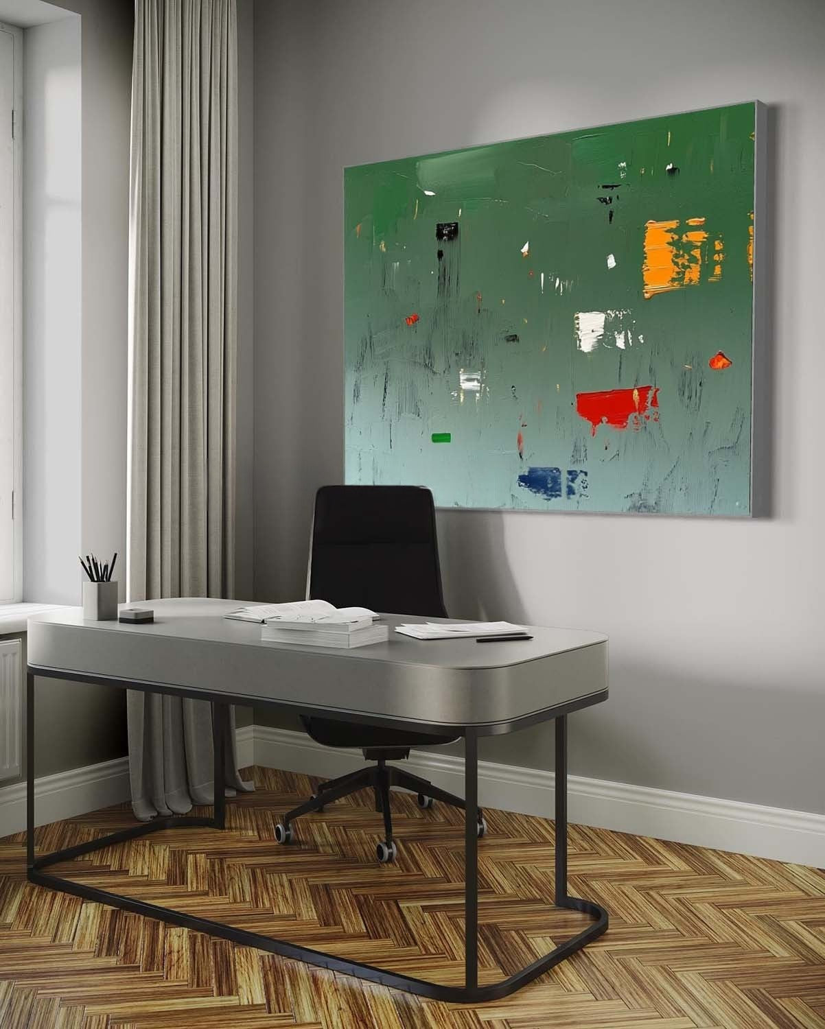 Wall Art Square Abstract Modern Minimalist