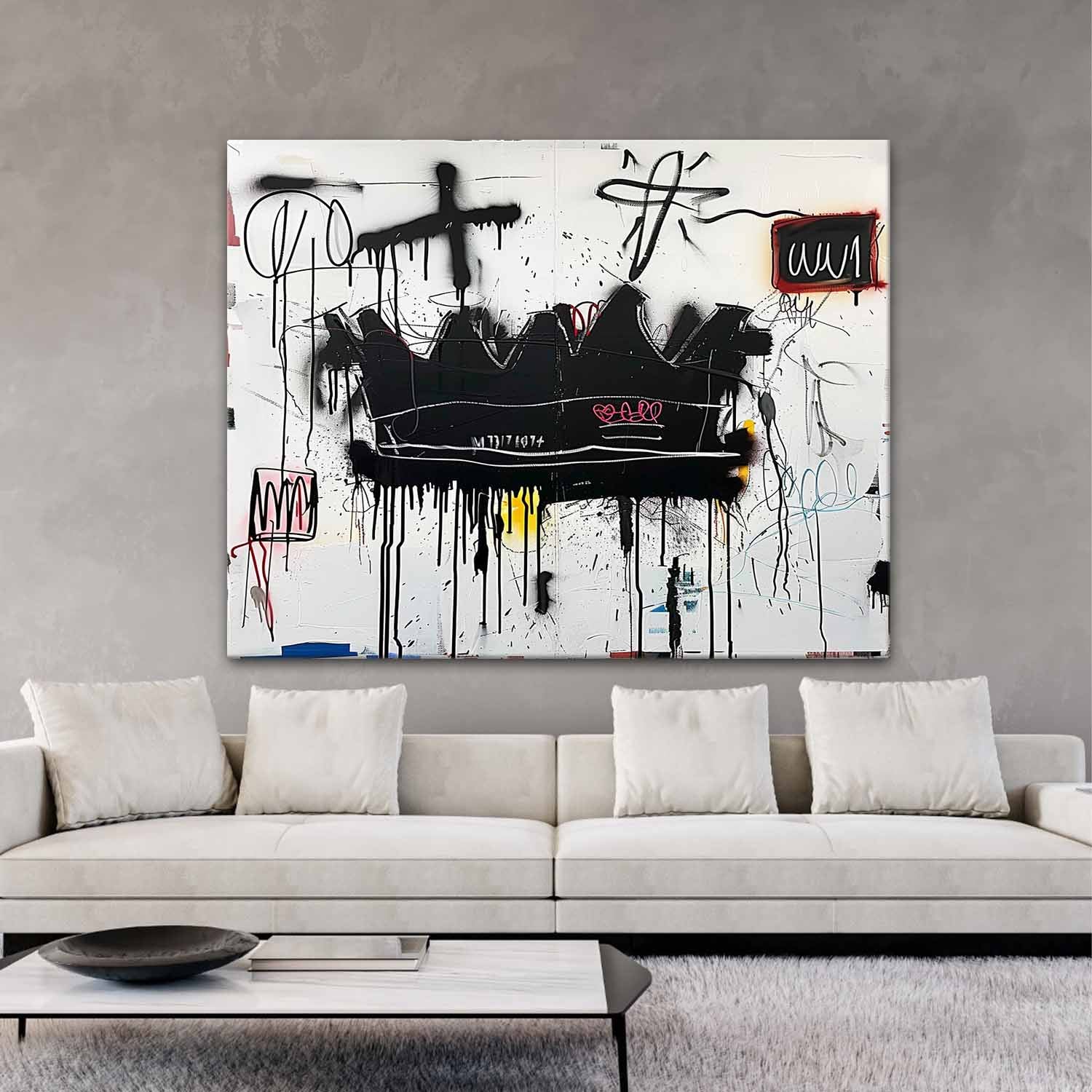 Wall Art Graffiti Block Accents Primitive Street