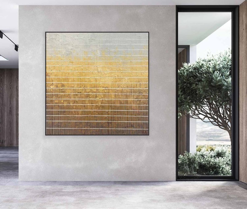 Wall Art Gradient Brown Field Harvest Nature