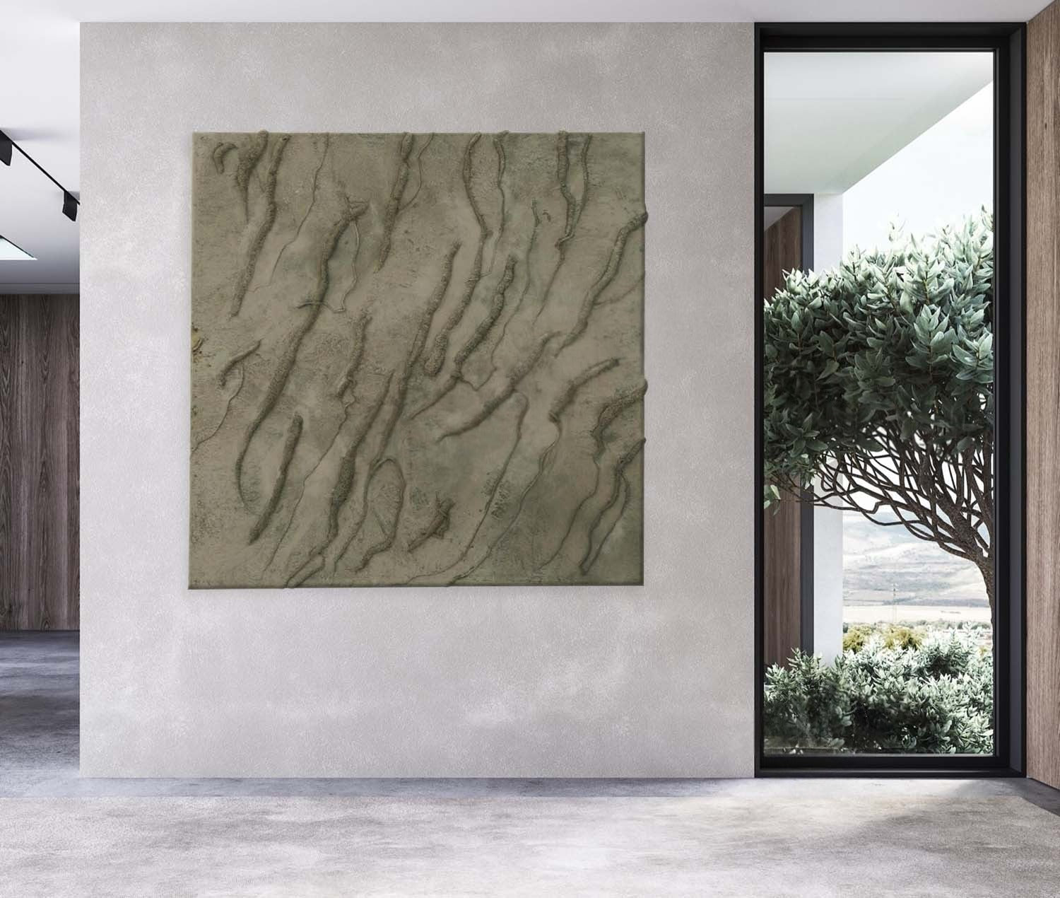 Wall Art Square 3D Texture Oil Painting
