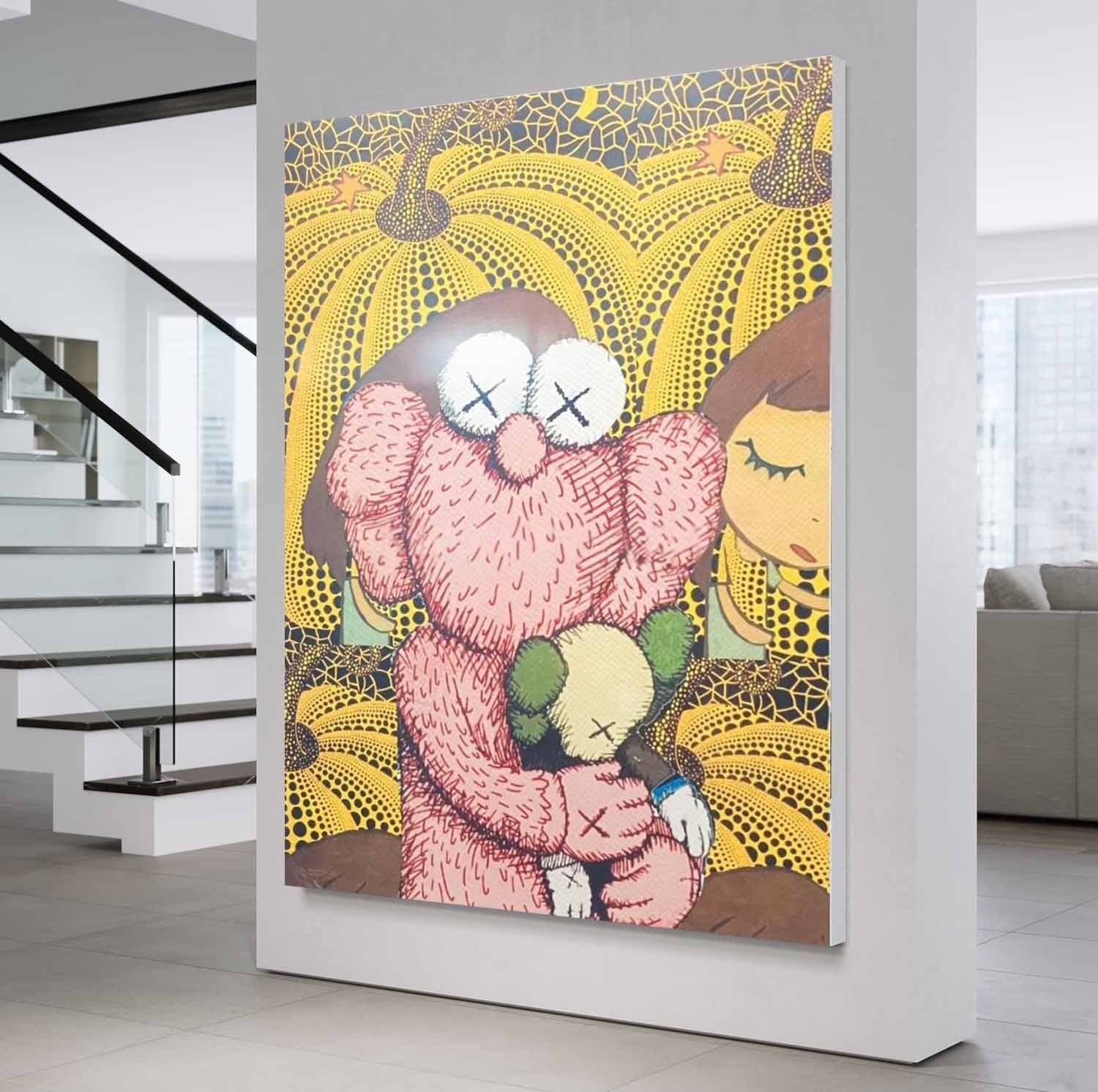 Wall Art Playful Textured KAWS