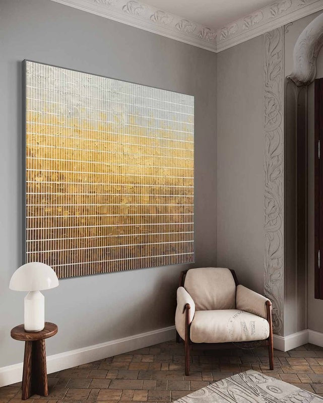 Wall Art Gradient Brown Field Harvest Nature