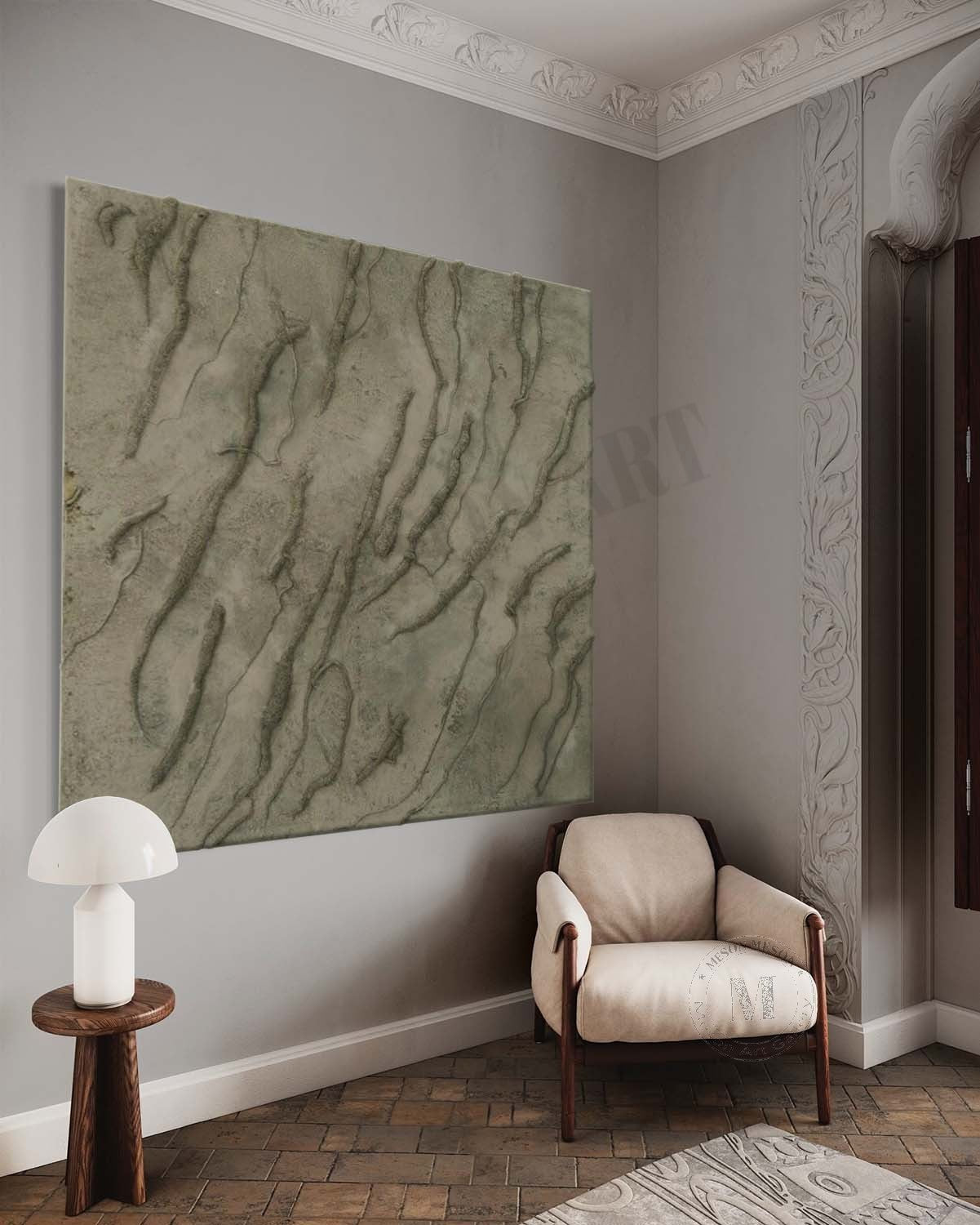 Wall Art Square 3D Texture Oil Painting