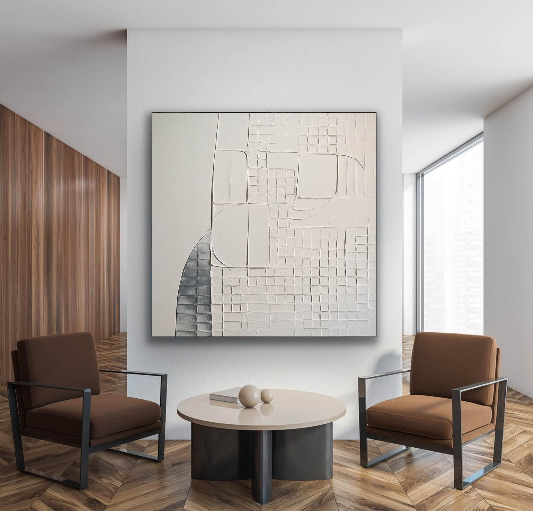 Plaster Art Texture Painting SG244 - Neutralighting