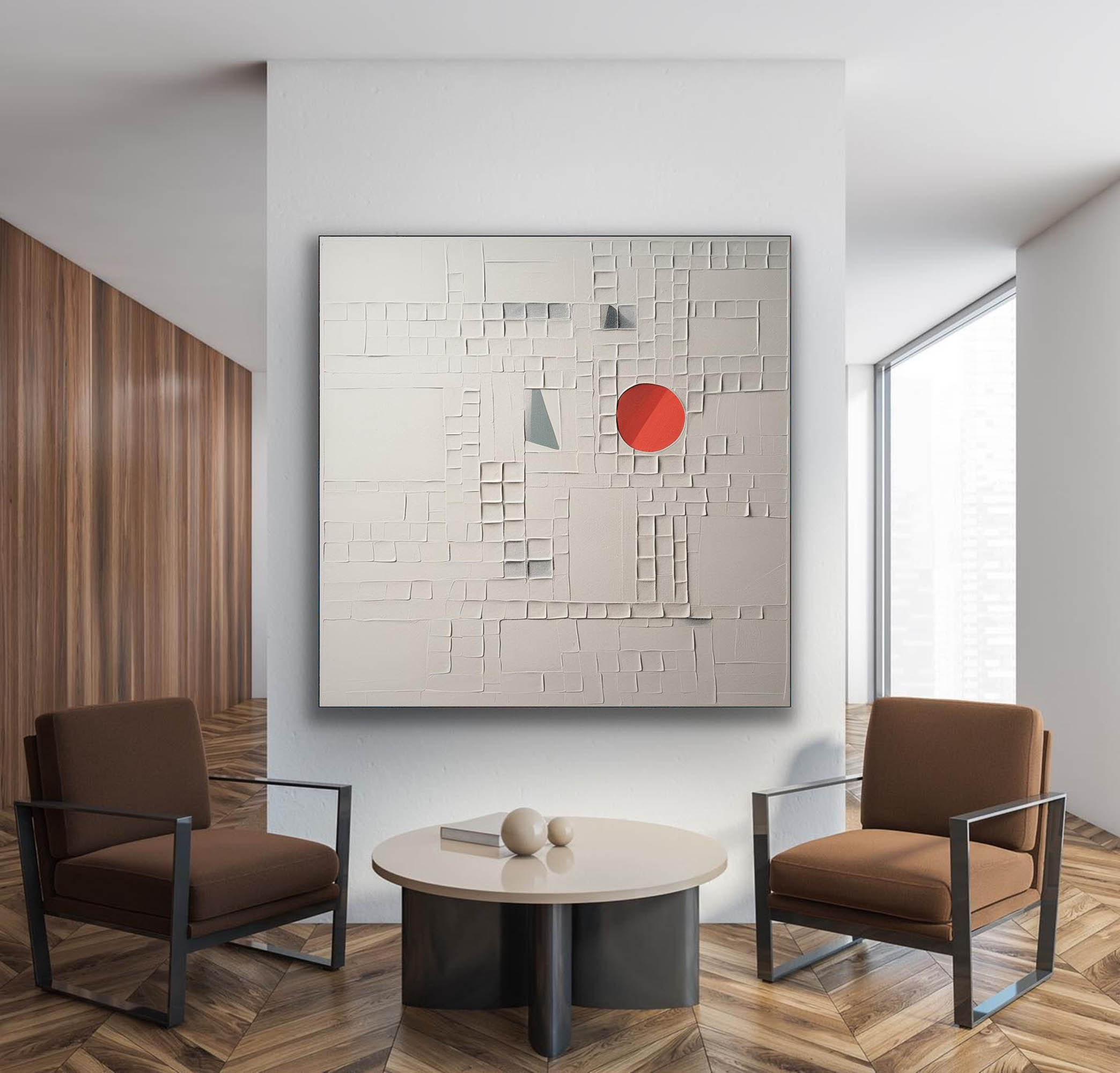 Plaster Art Texture Painting SG245 - Neutralighting