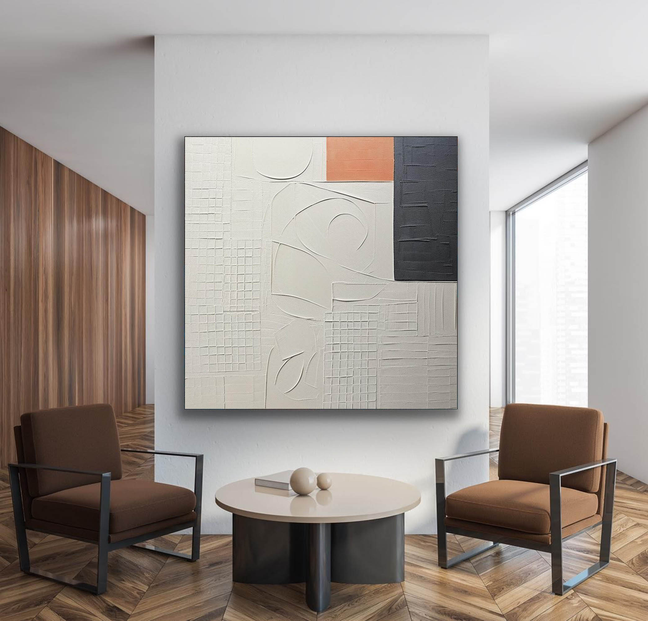 Plaster Art Texture Painting SG249 - Neutralighting