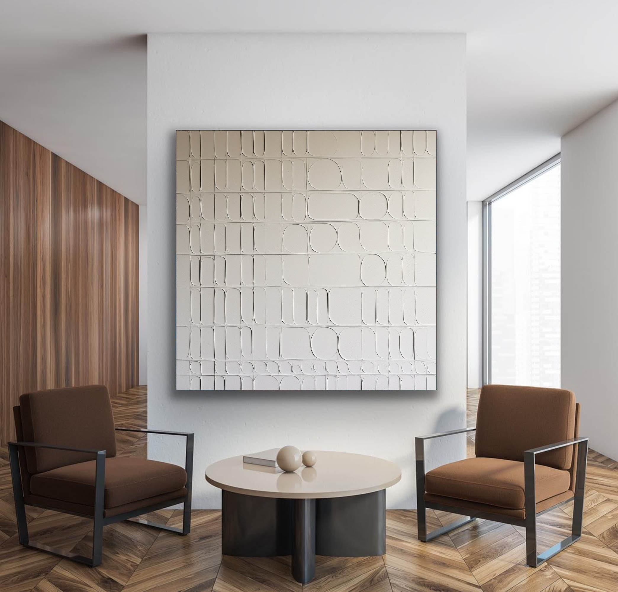 Plaster Art Texture Painting SG247 - Neutralighting