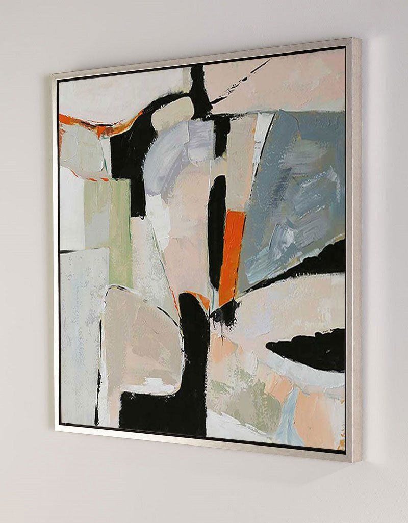 Modern Abstract Geometric Textured Wall Art