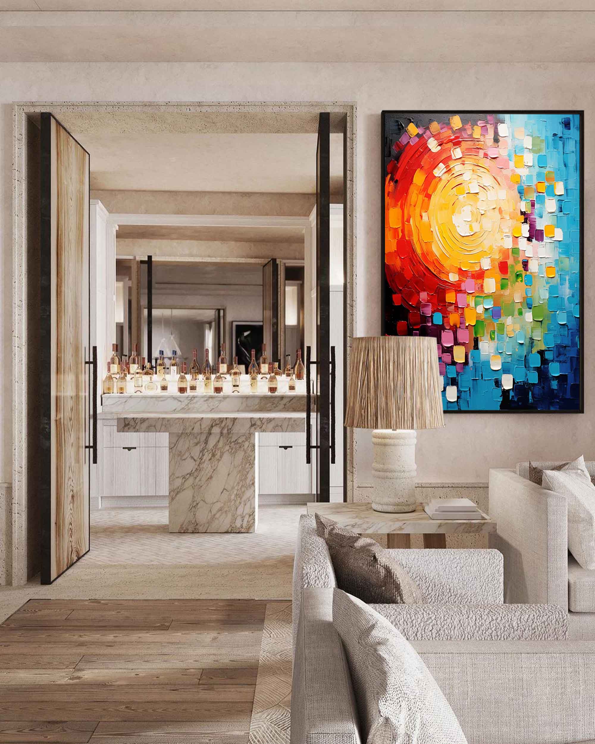 Wall Art Abstract Geometric Modern