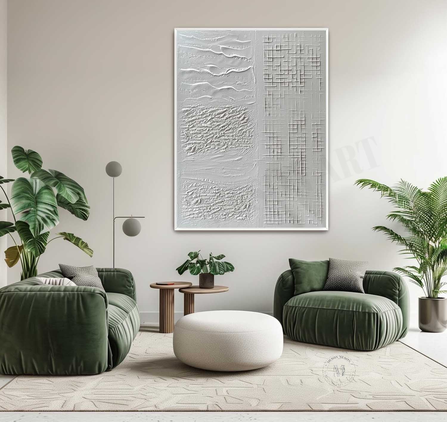 Plaster Art Texture Painting SG351 - Neutralighting