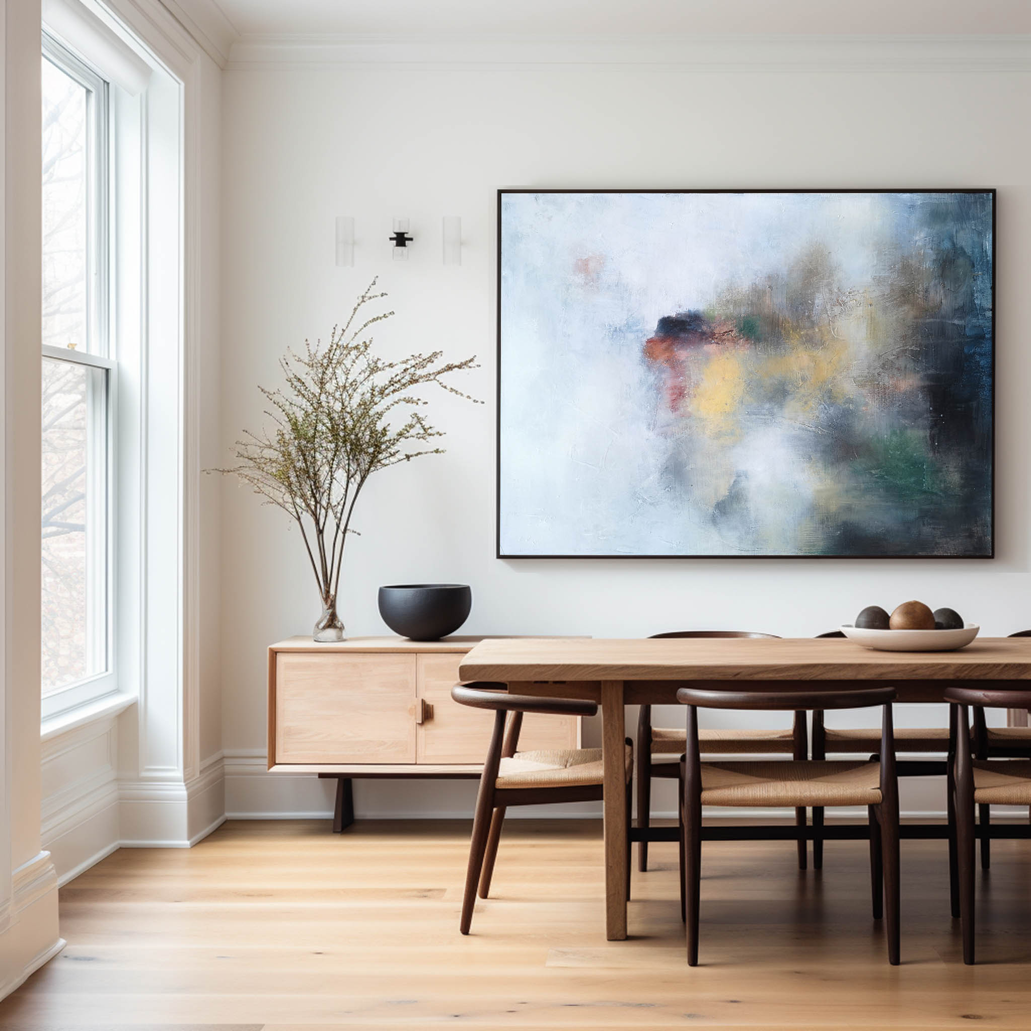 Ocean Abstract Painting ABSH34 - Neutralighting