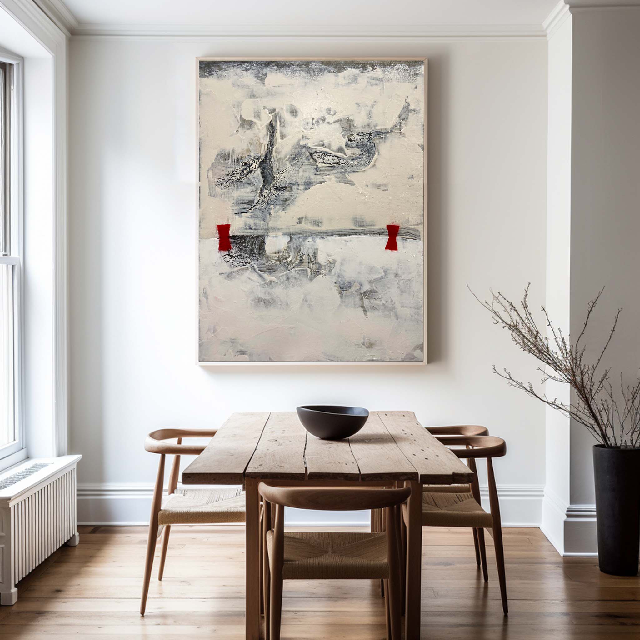 Beige Abstract Painting ABAV175 - Neutralighting
