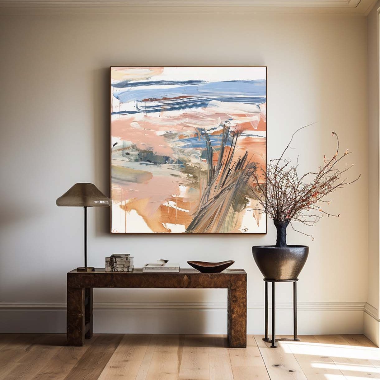 Coastal Brushstrokes Abstract Landscape Art