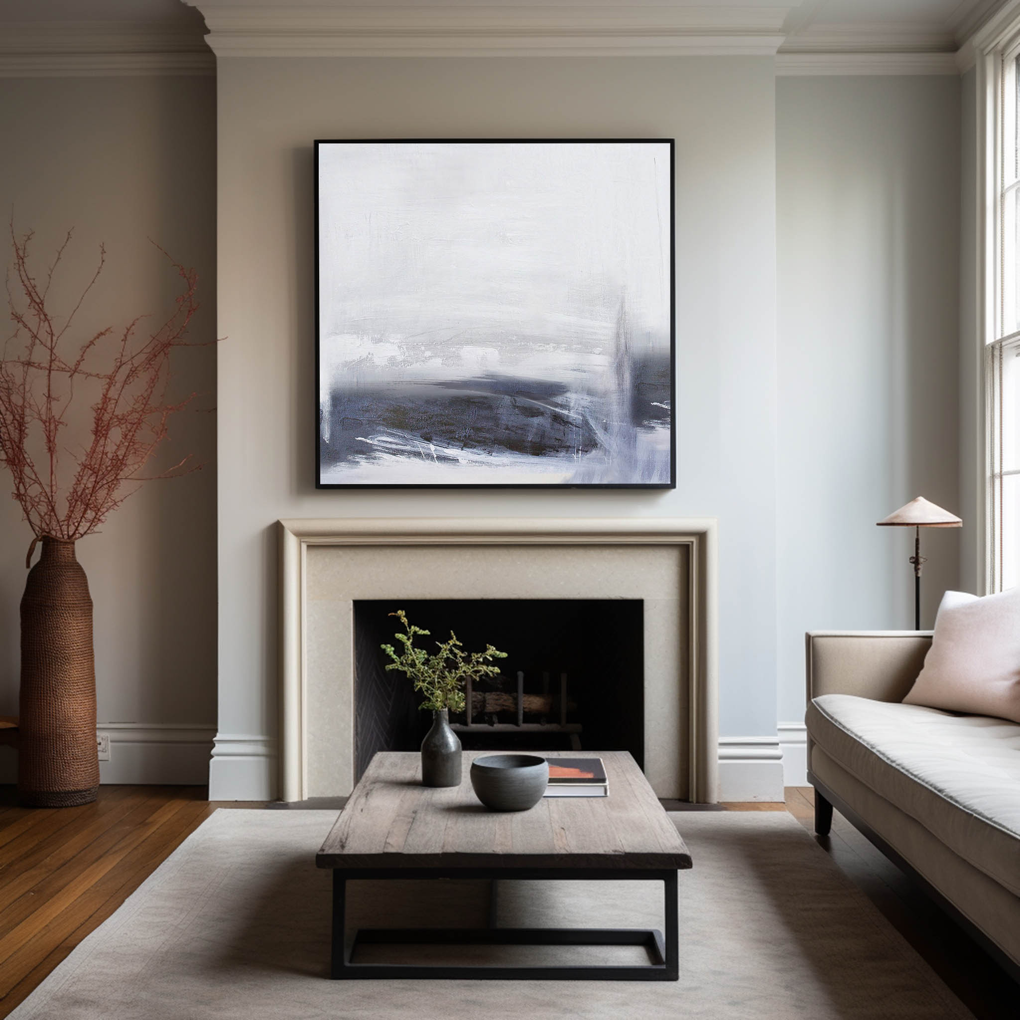 Abstract Minimalist Painting ABSS17 - Neutralighting