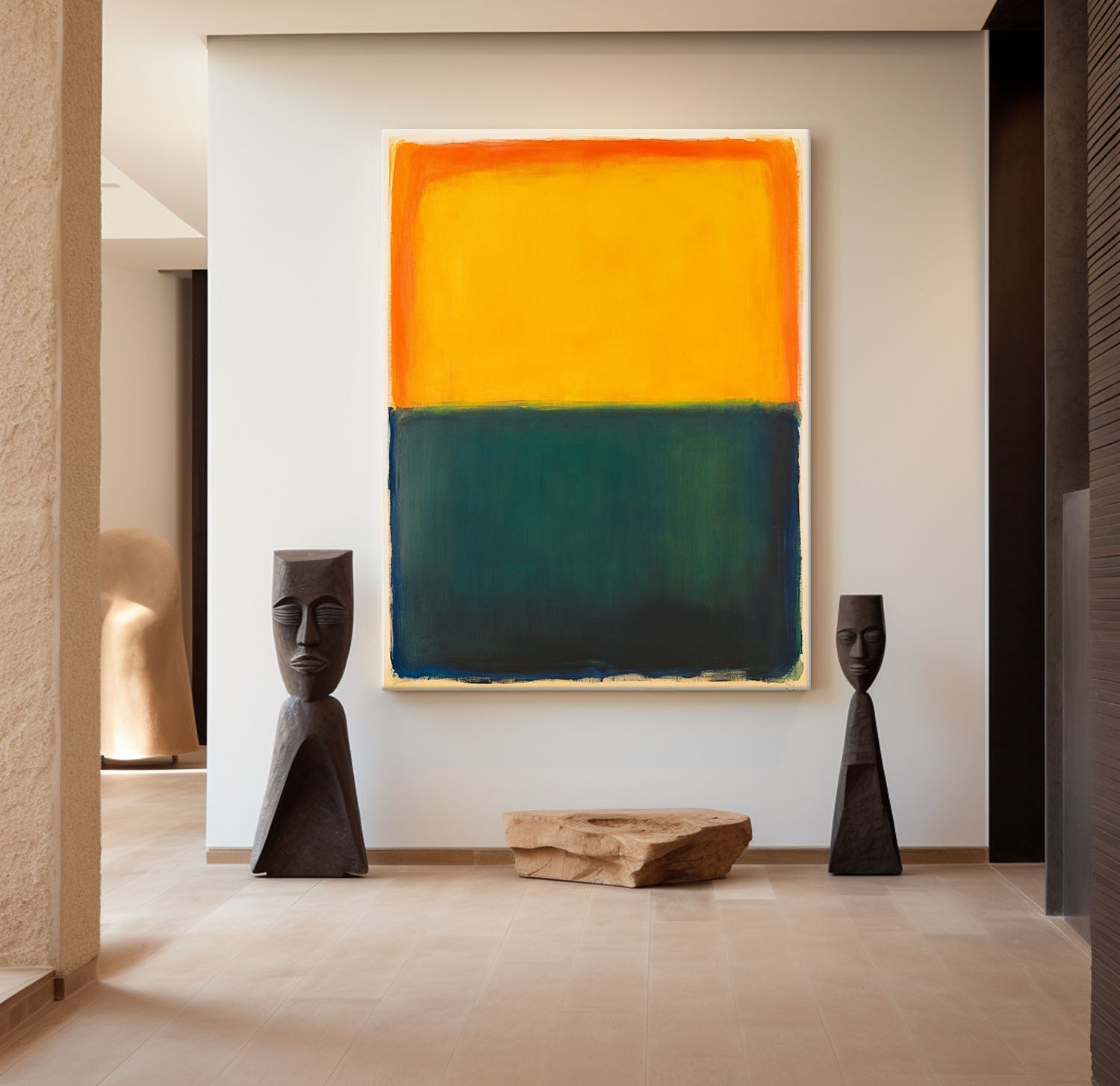 Rothko Inspired Color Block Canvas Wall Art
