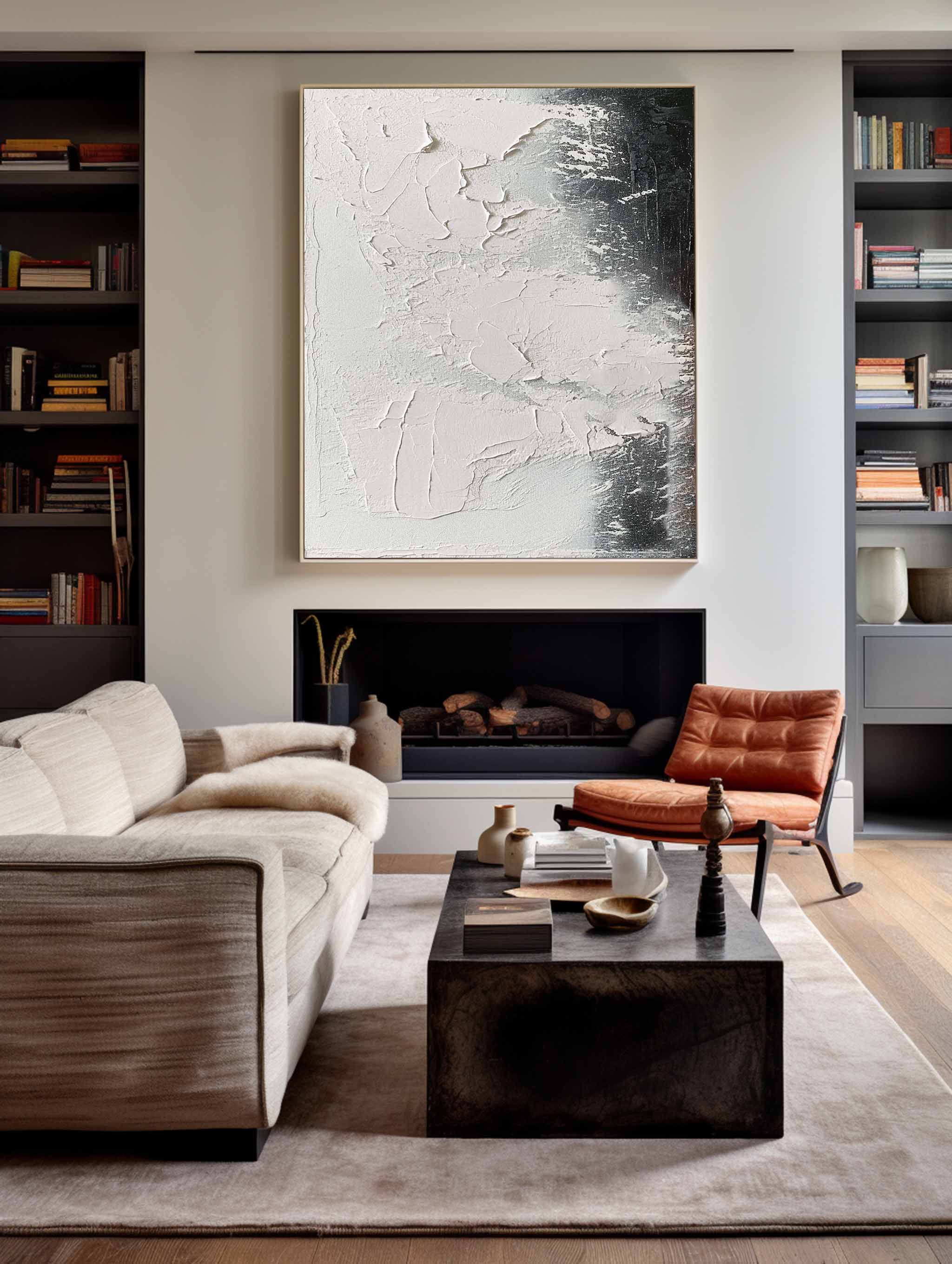 Wall Art Weathered Plaster Shadow