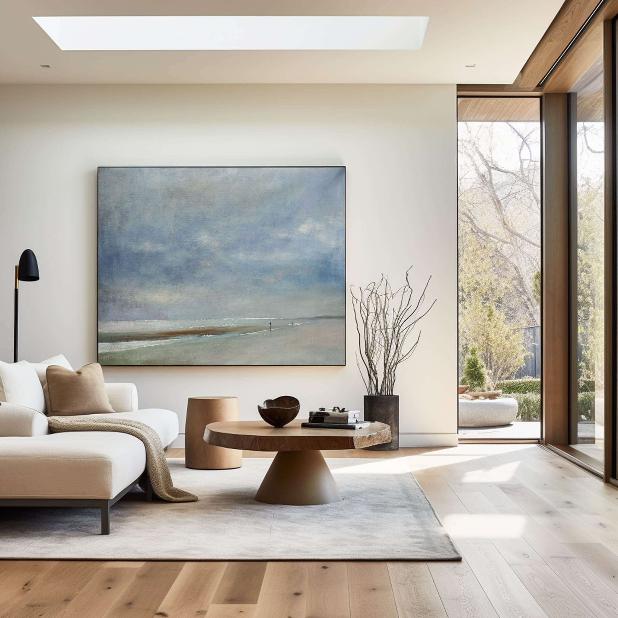 Seaside Scenery Abstract Painting ABSH10 - Neutralighting