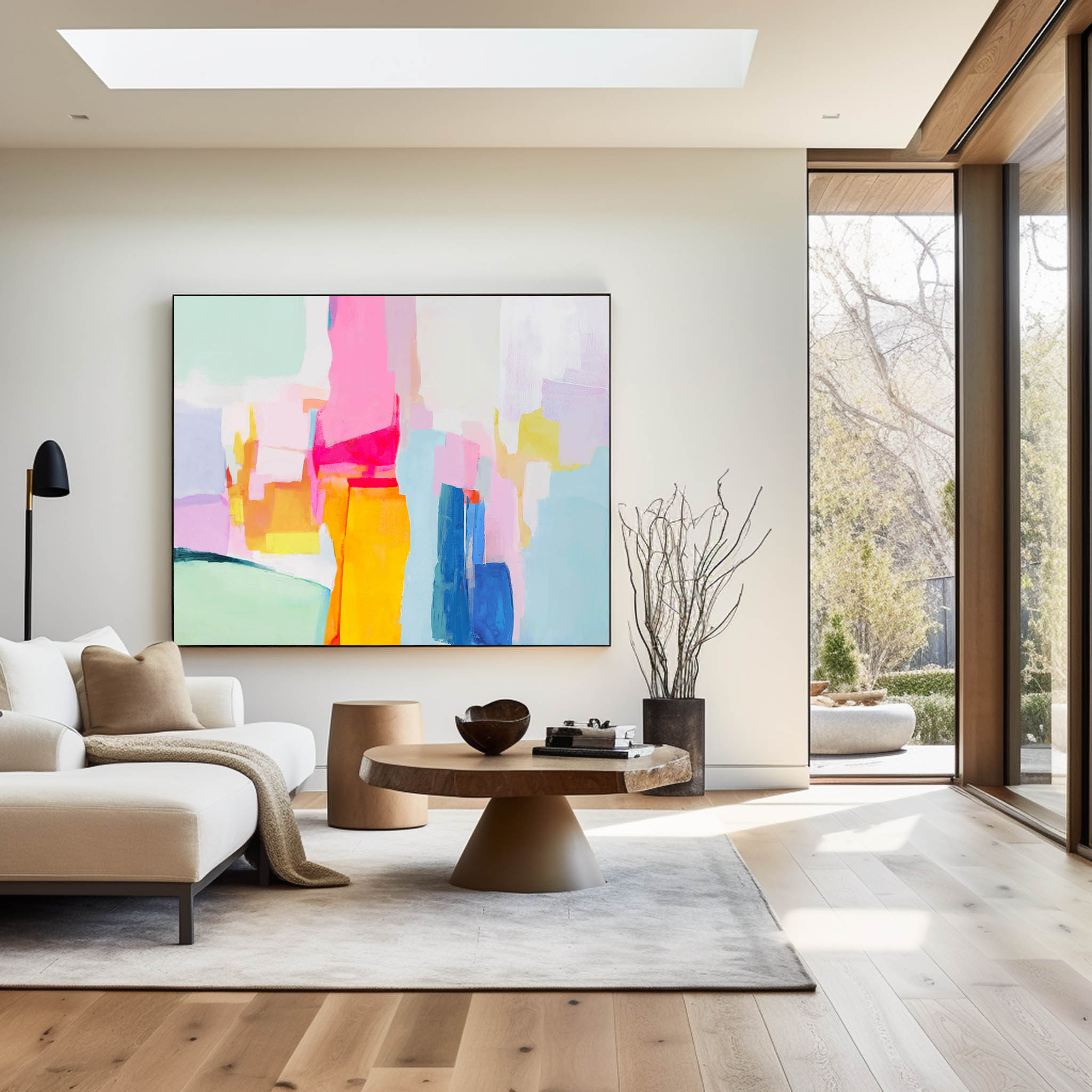Colorful Pastel Abstract Painting