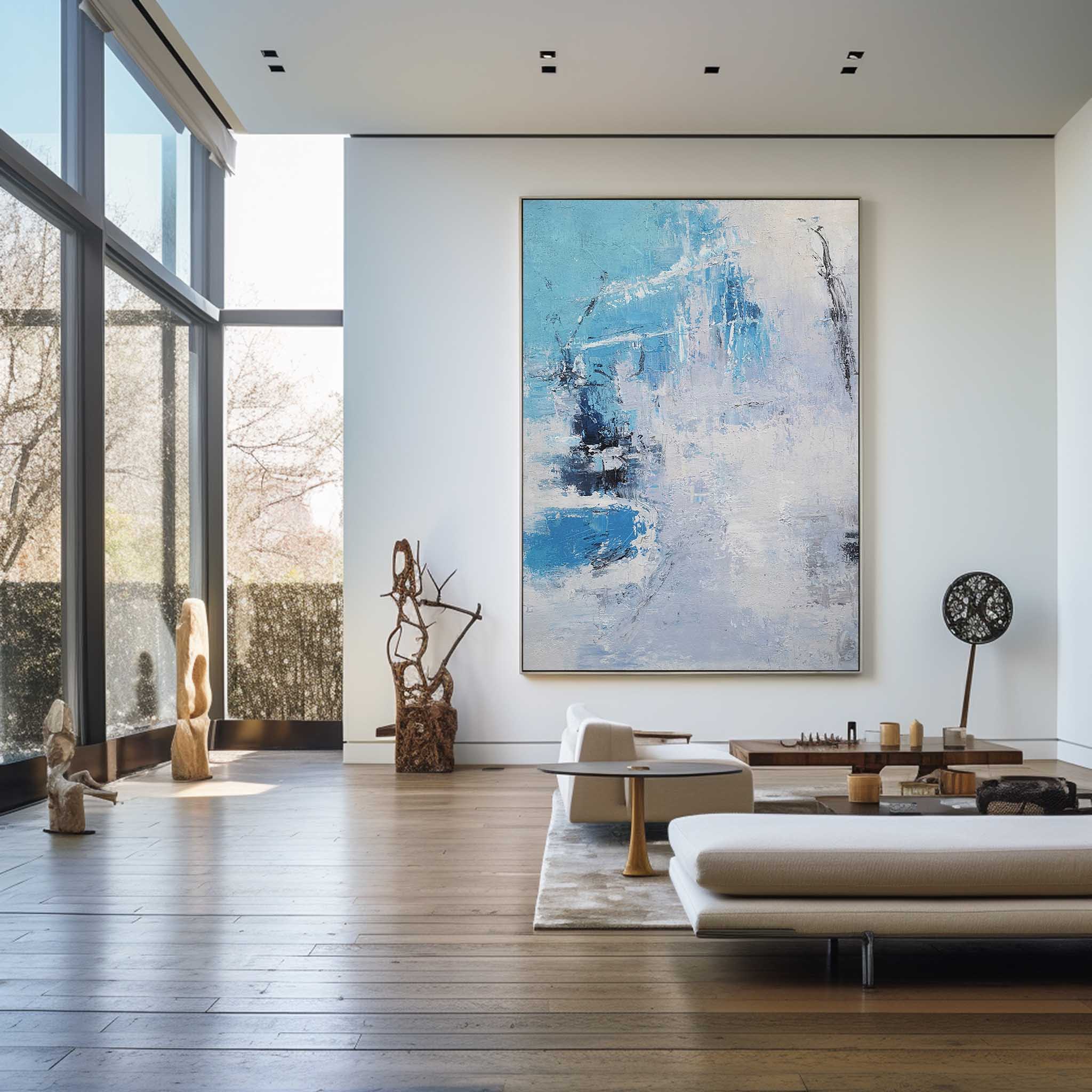 blue And White Painting ABAV91 - Neutralighting
