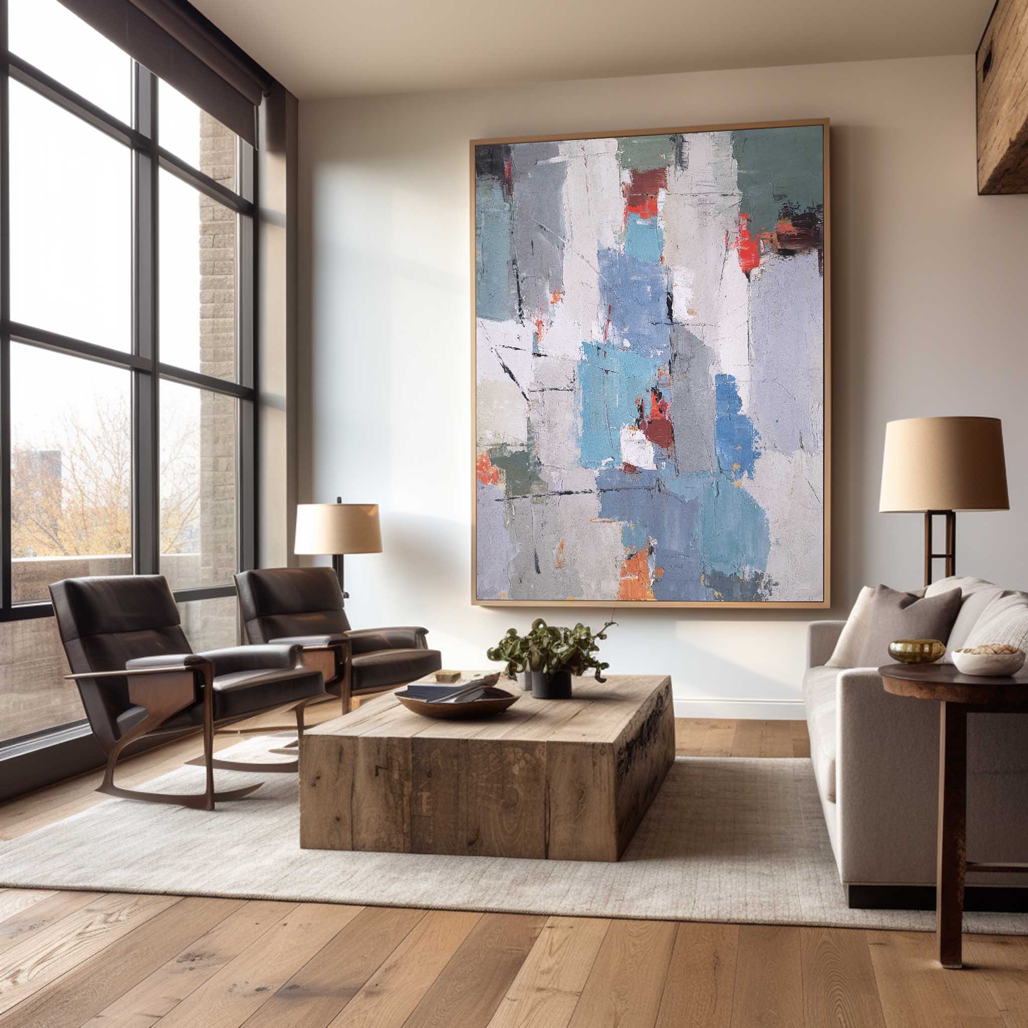 Modern Abstract Painting ABAV50 - Neutralighting