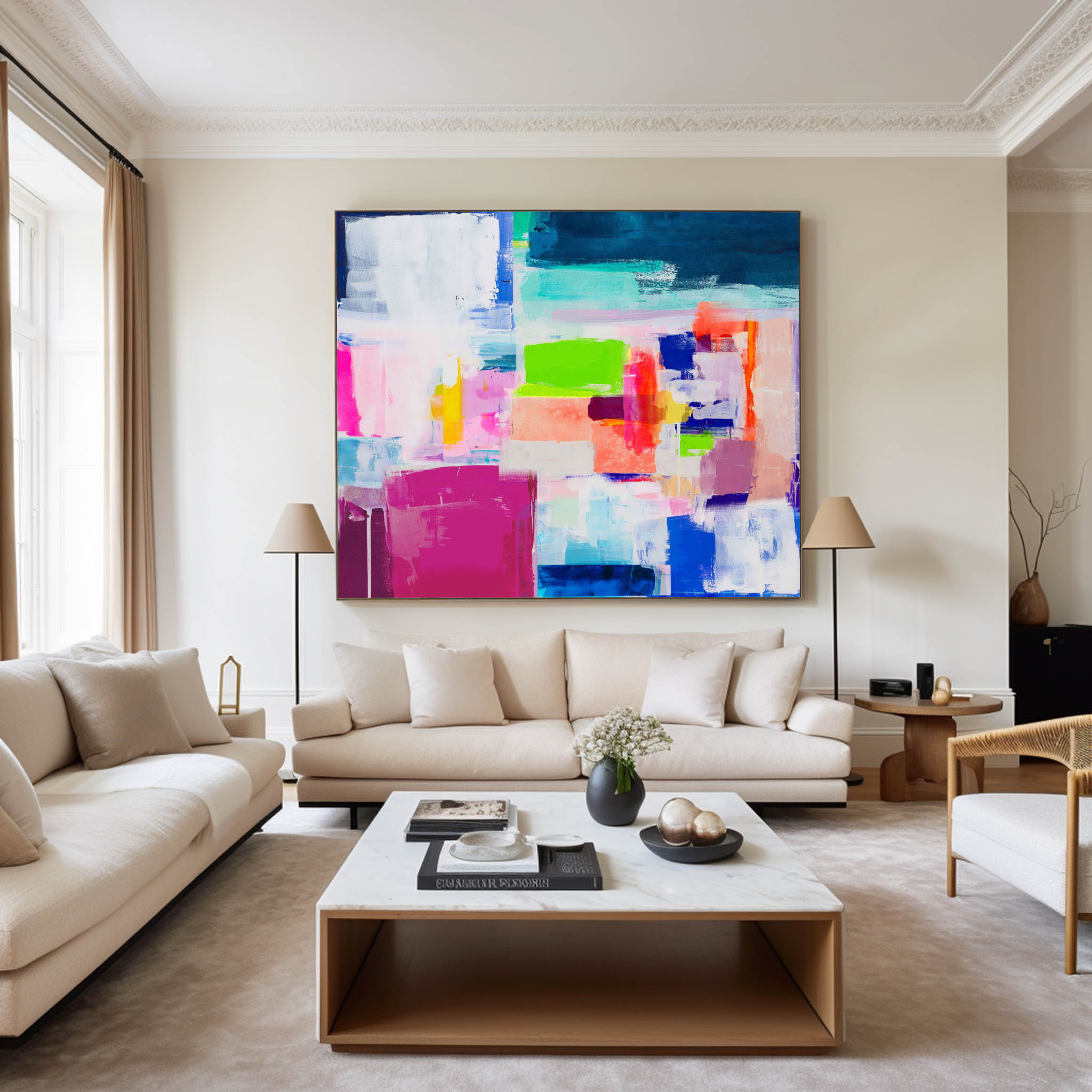 Color Abstract Art ABAH05 - Neutralighting