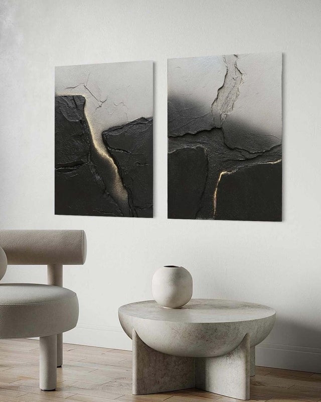 Wall Art Abstract Stone Texture Painting