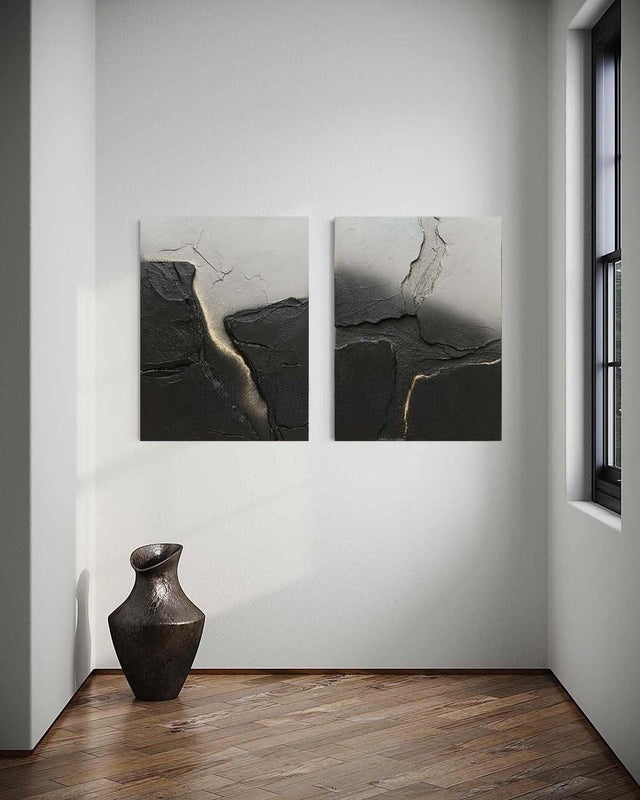 Wall Art Abstract Stone Texture Painting