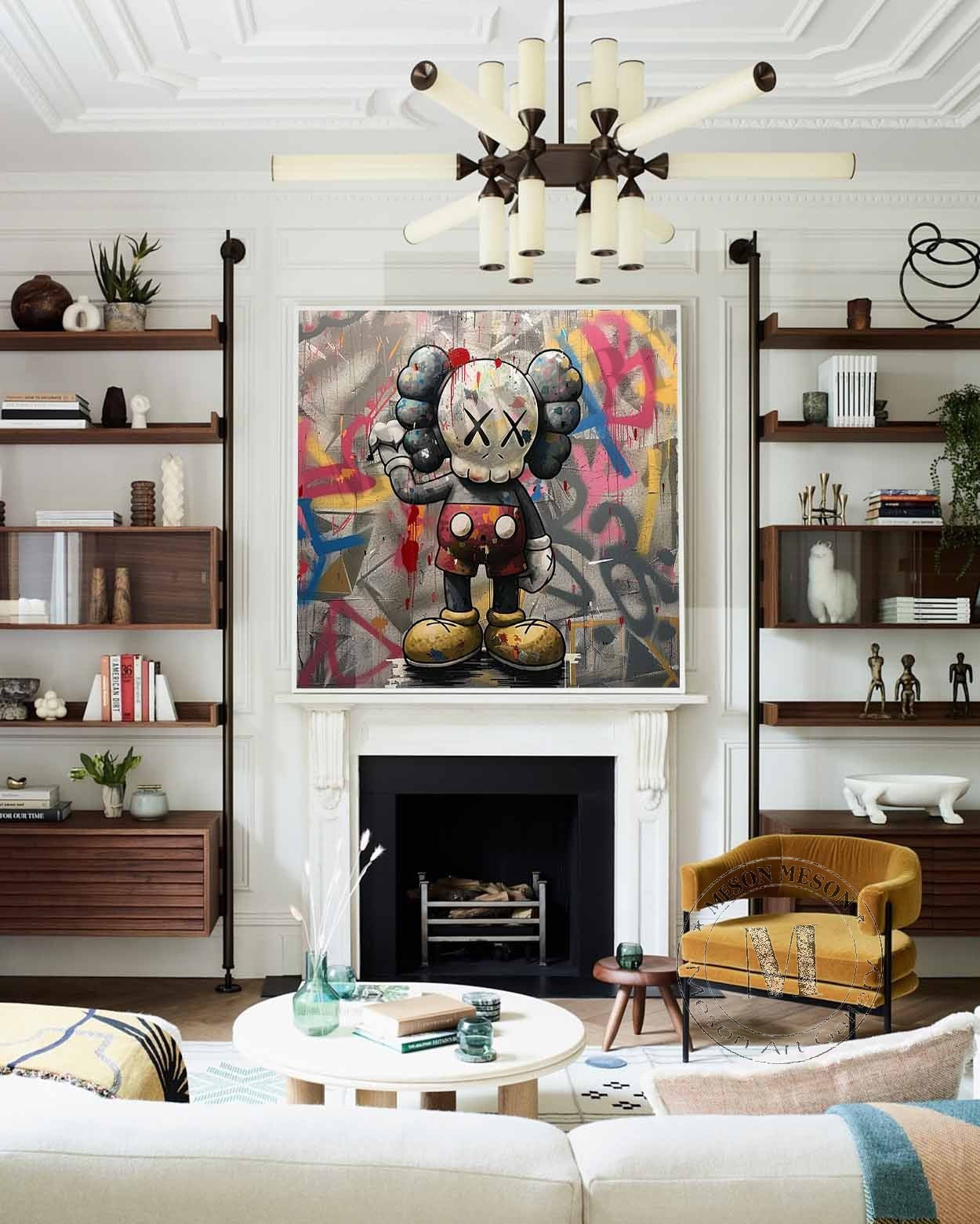Kaws Abstract Graffiti Art - Letslighting