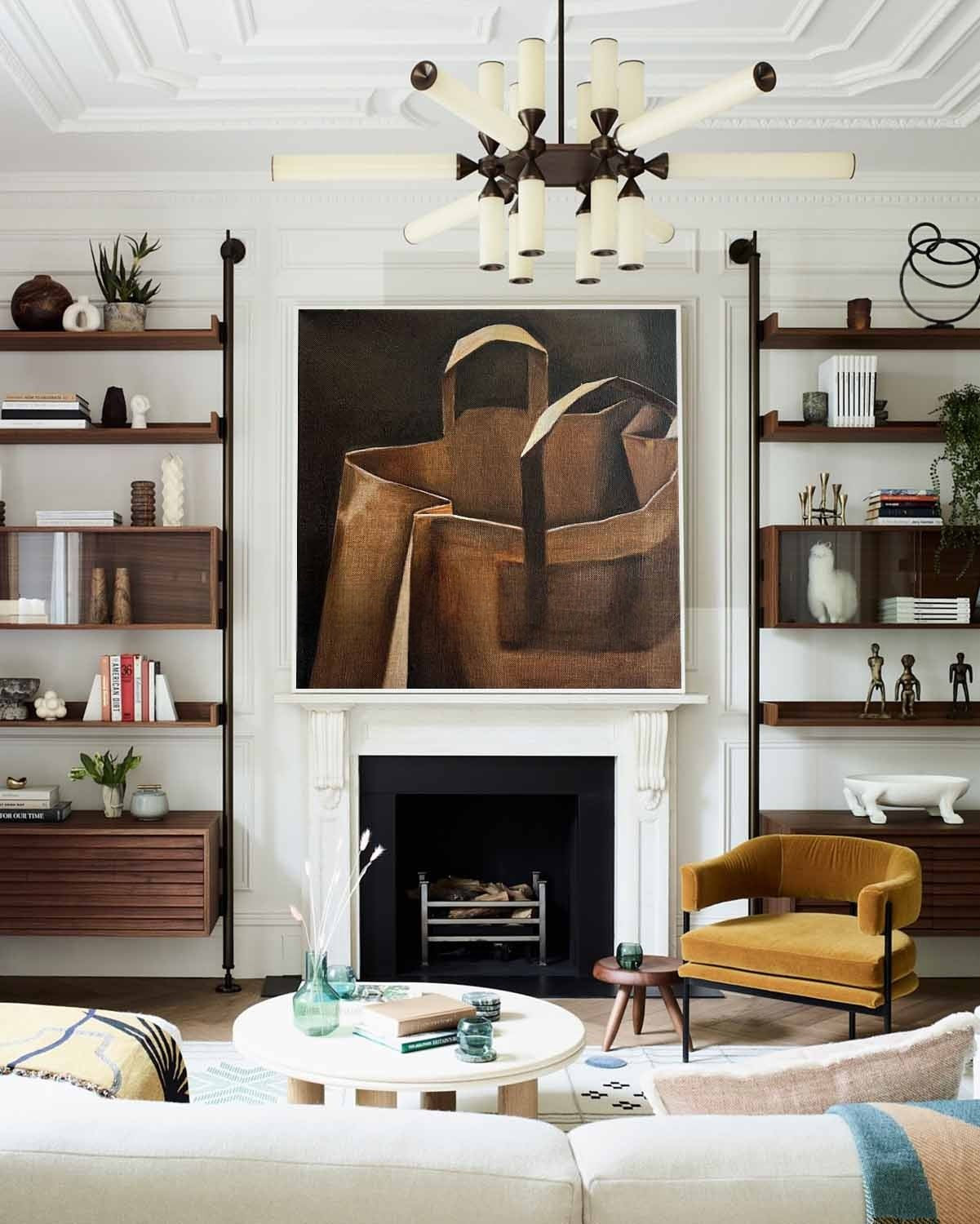 Wall Art Minimalist Textured Paper Bag