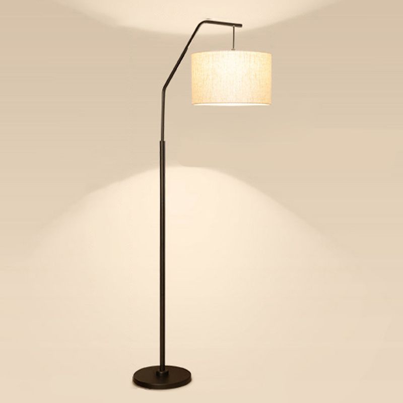 Eryn Cylinder Shape Floor Lamp, Over Arching Floor Lamp, Unique - Neutralighting