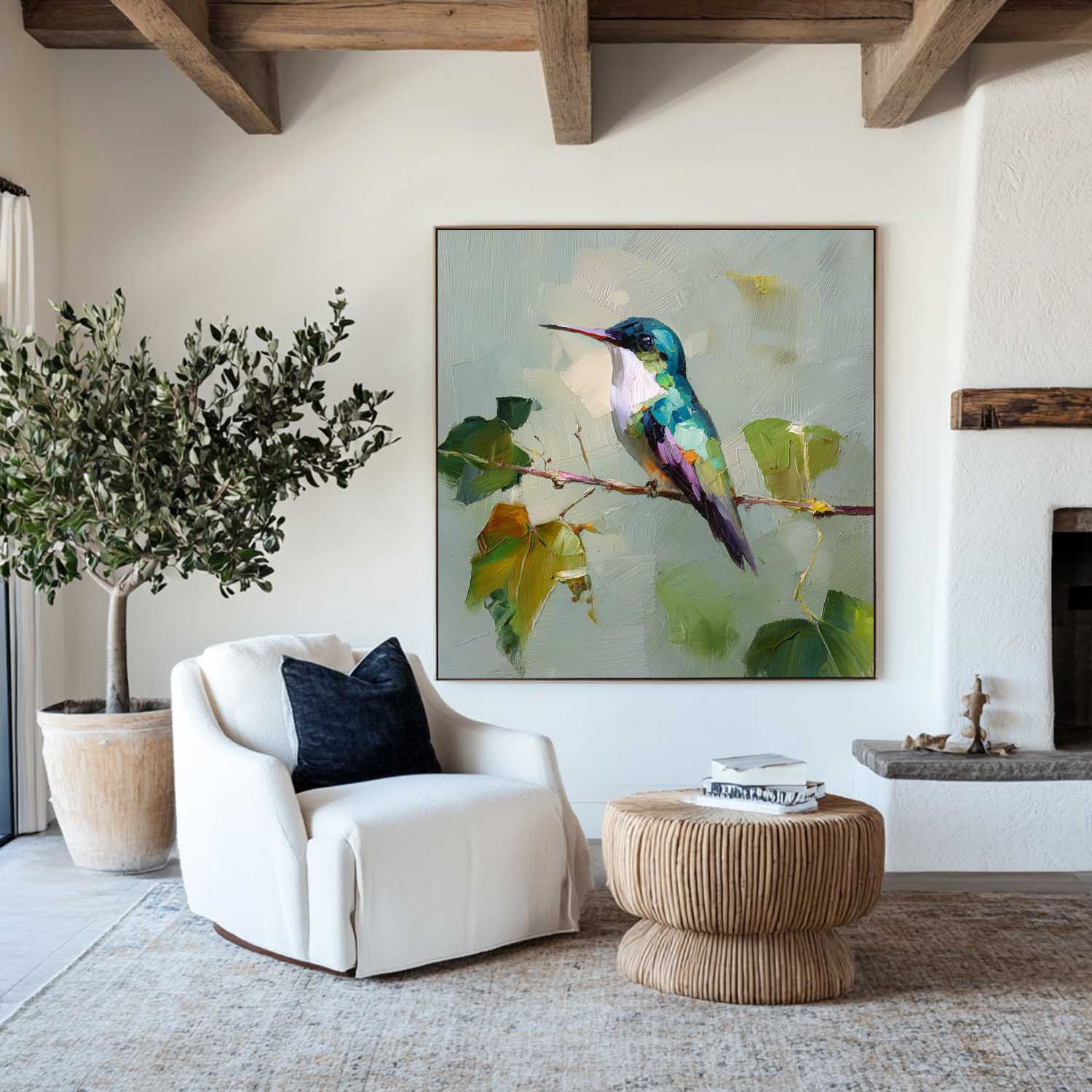 Modern Hummingbird Art ABAS320 - Neutralighting