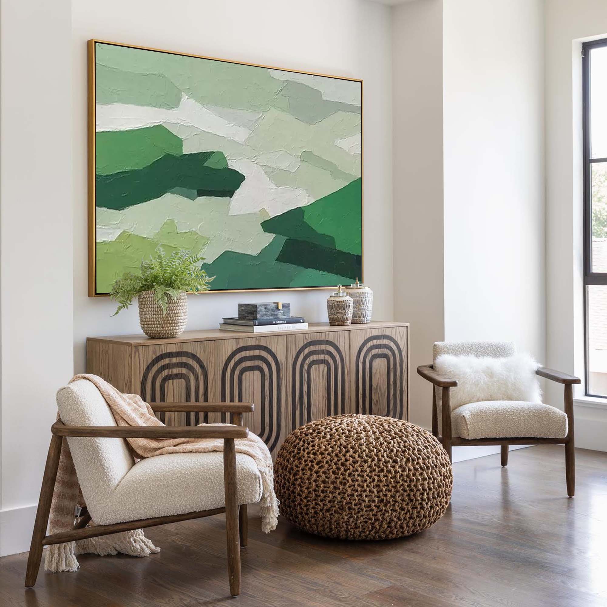 Wall Art Abstract Organic Neutral Raw