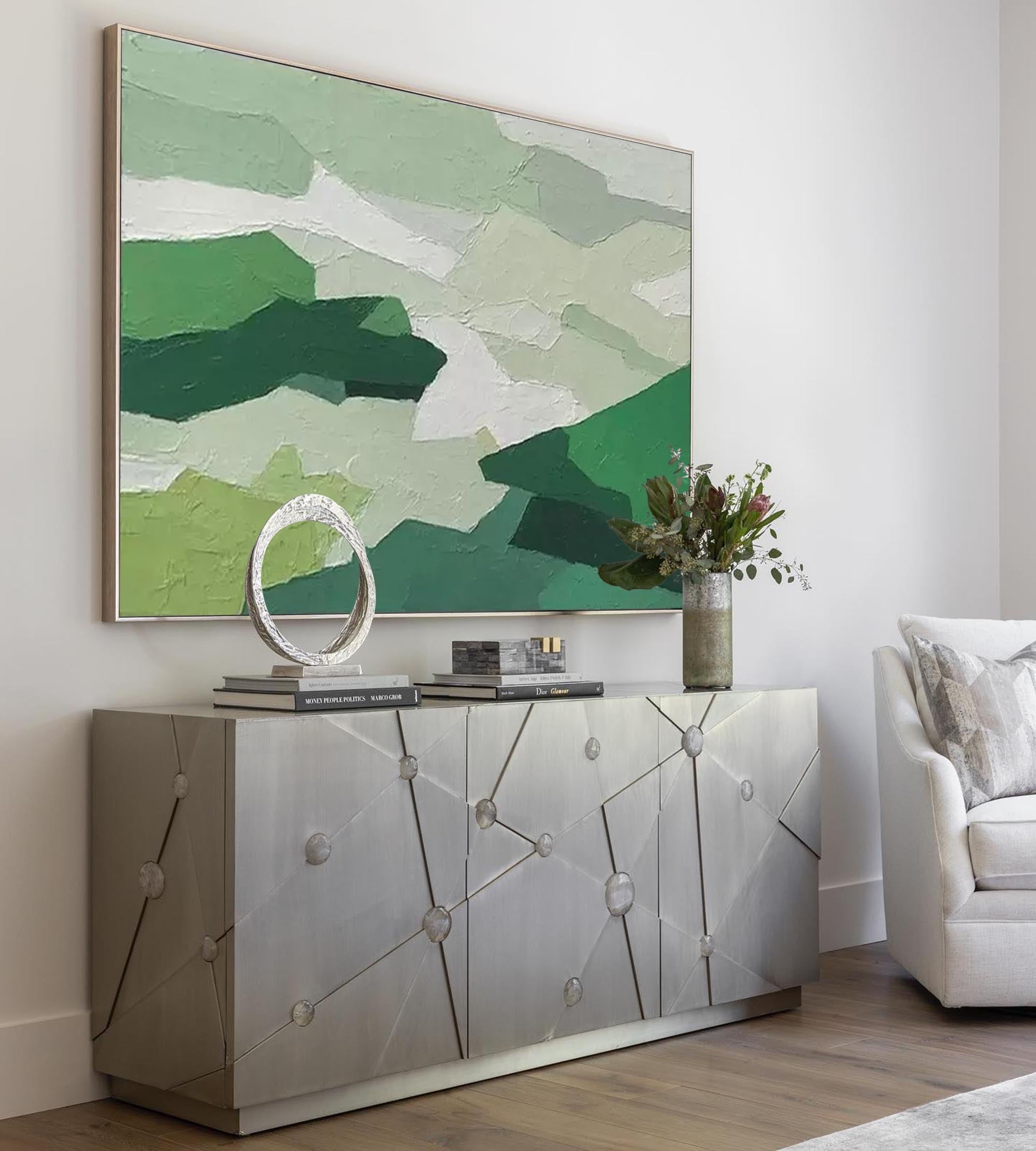 Wall Art Abstract Organic Neutral Raw