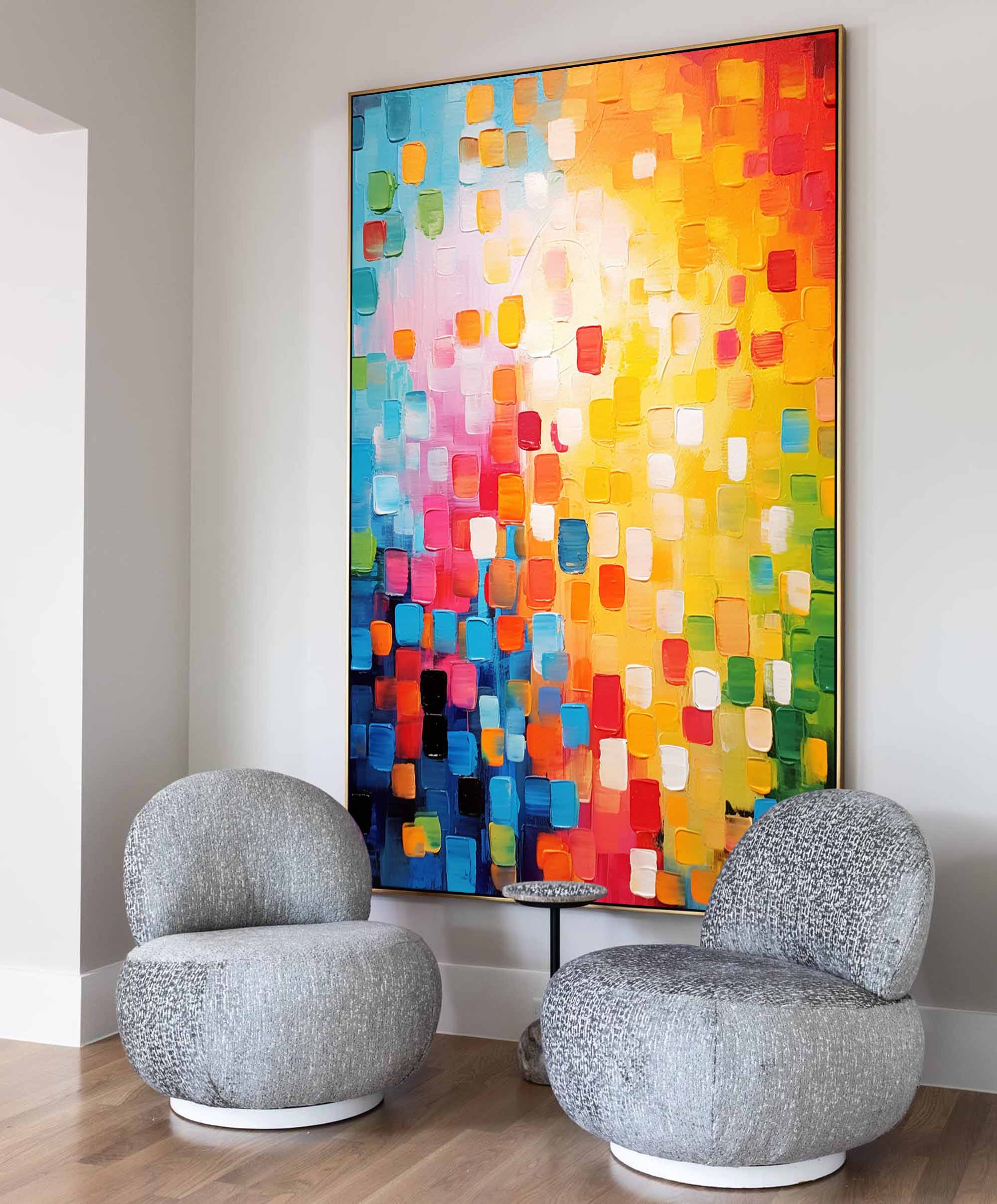 Wall Art Abstract Minimalist Bold Color