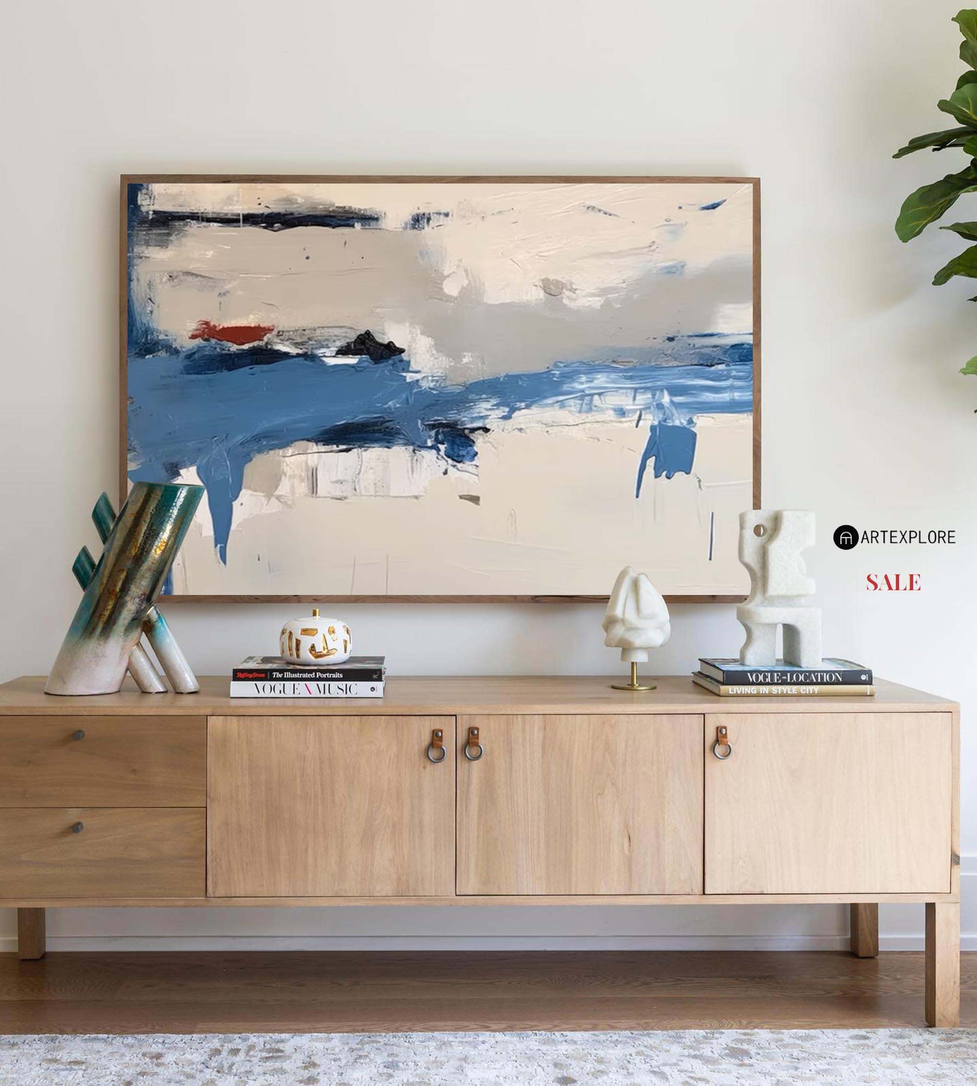 Modern Abstract Painting ABAH128 - Neutralighting