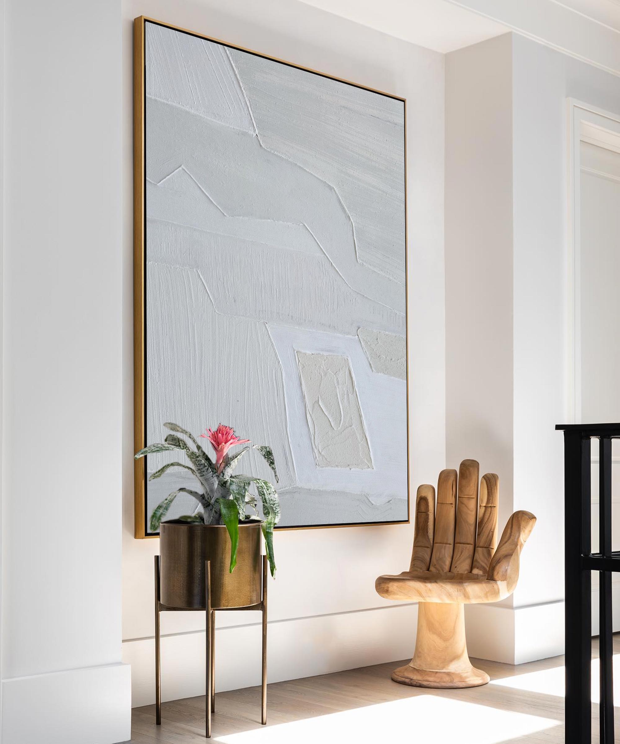 Neutral Abstract Painting ABAV225 - Neutralighting