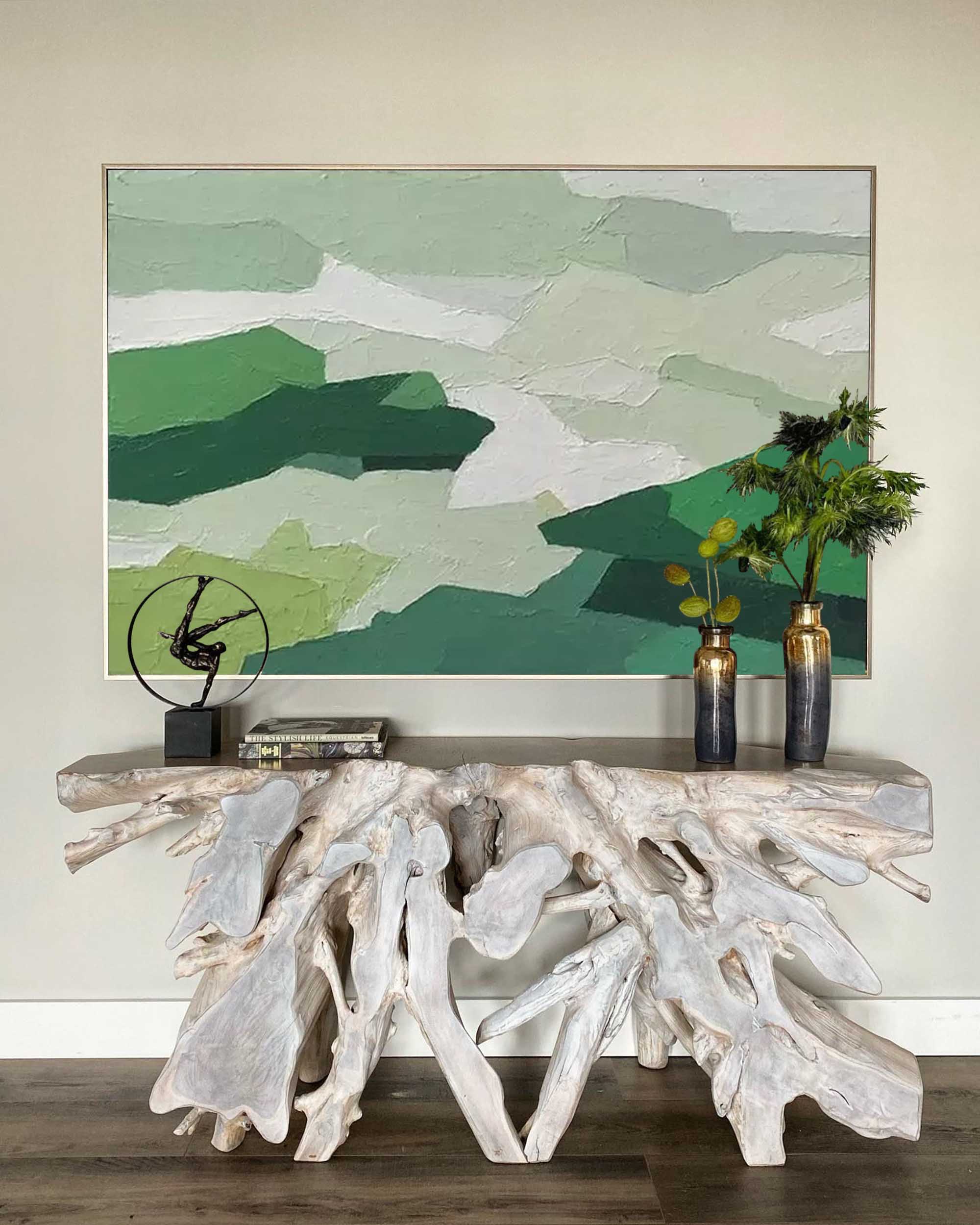 Wall Art Abstract Organic Neutral Raw