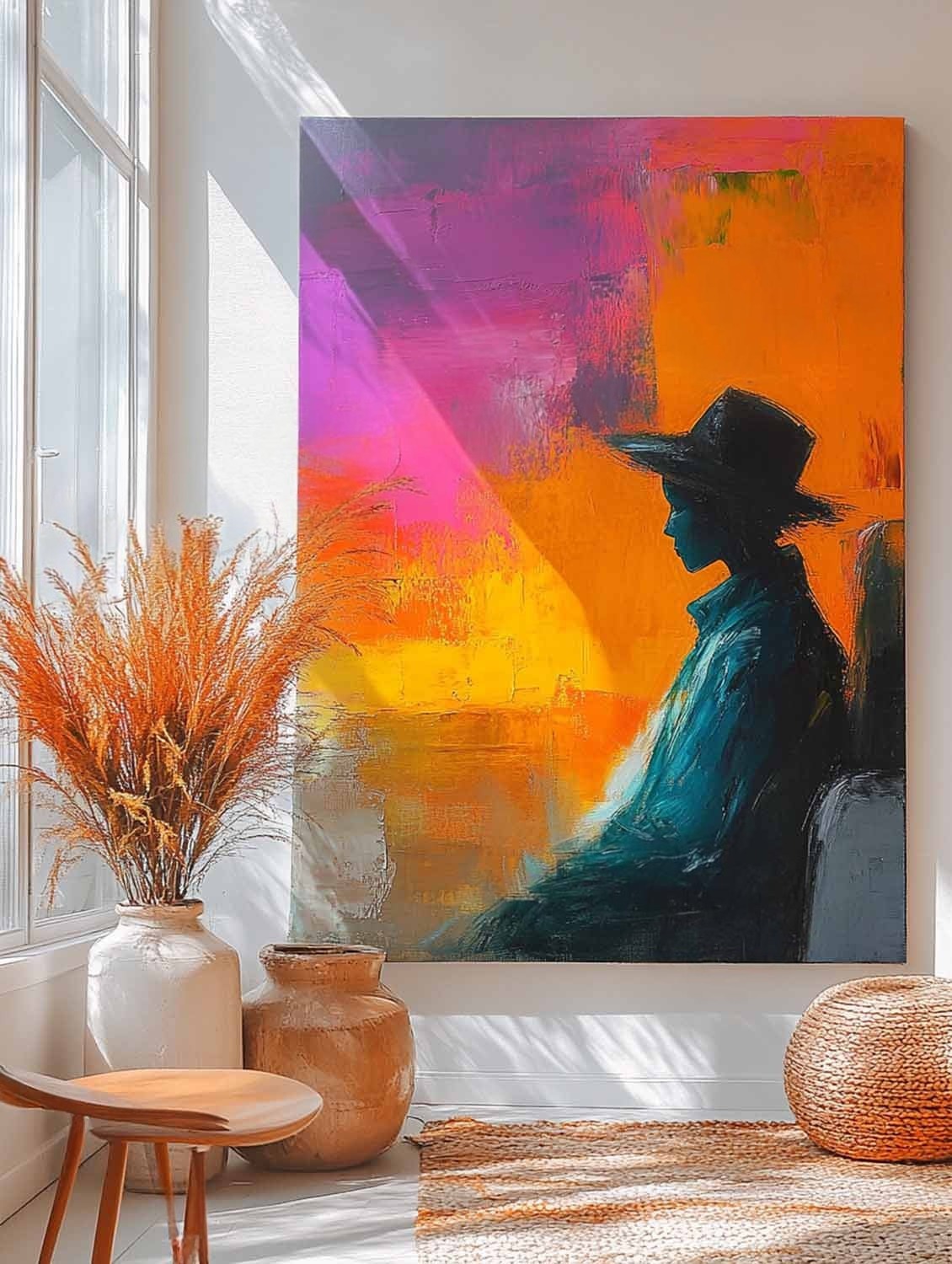 Wall Art Contemporary Silhouette Coat