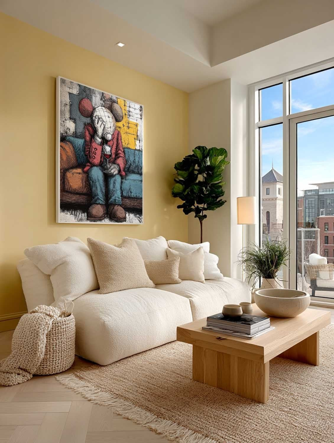 Kaws Melancholy Pop Art Painting