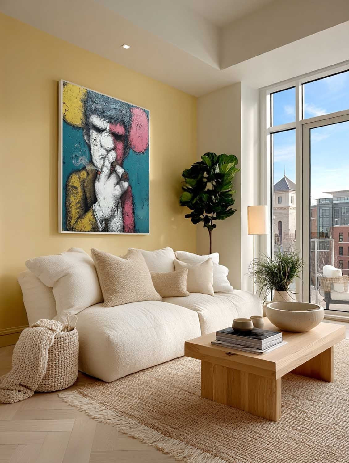 Kaws Style Gangster Pop Art Painting