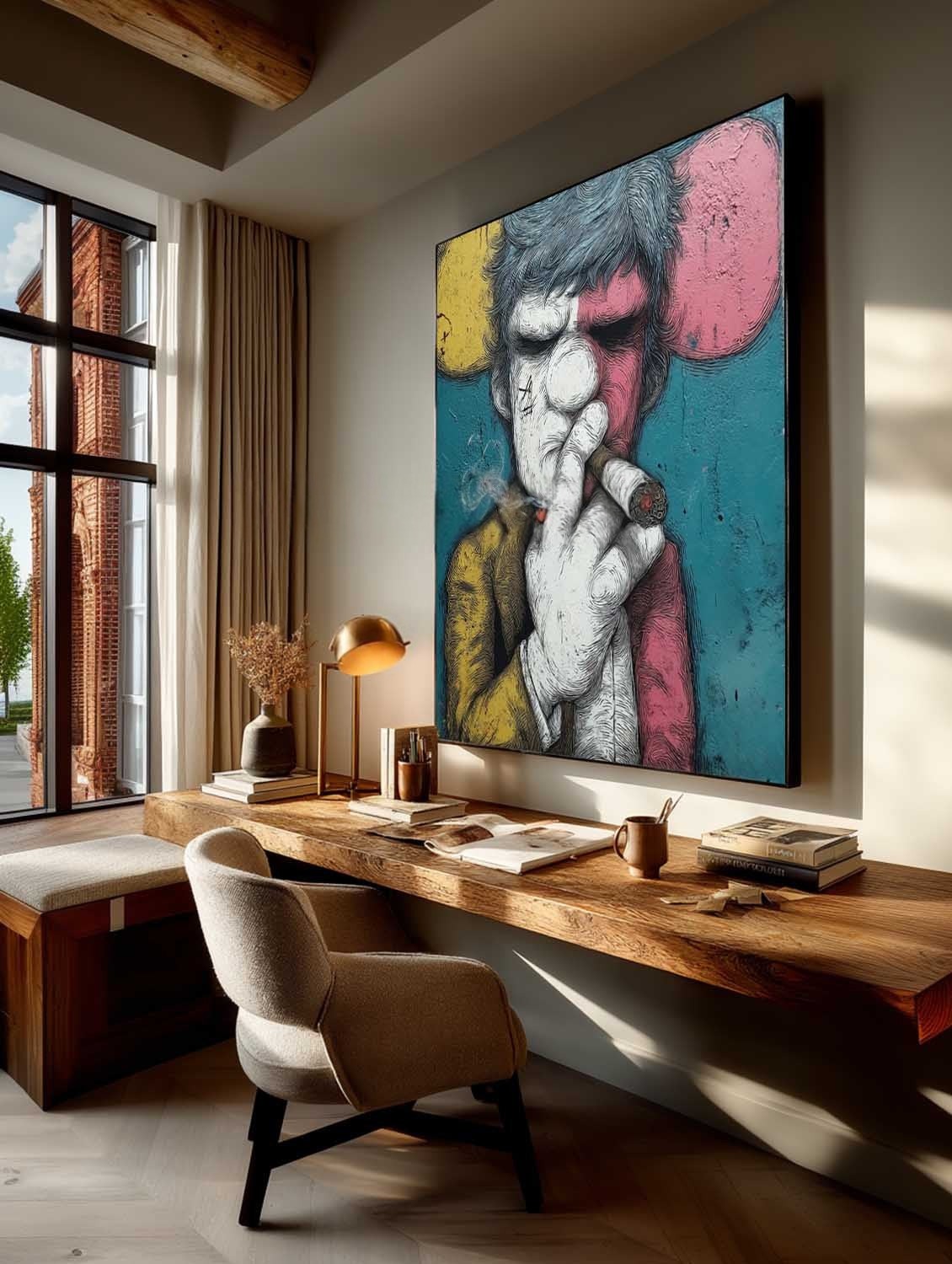 Kaws Style Gangster Pop Art Painting