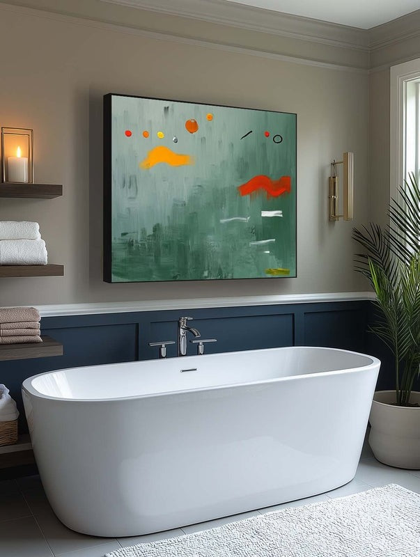 Wall Art Playful Textured Whimsical Shapes