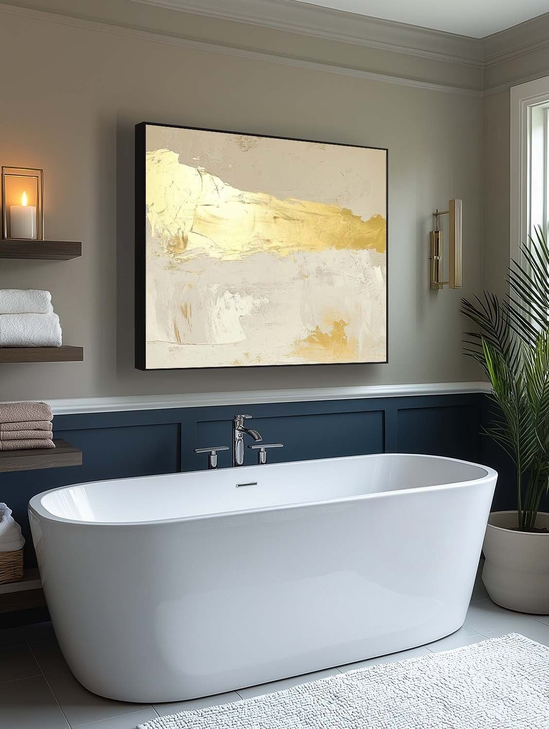 Wall Art Minimalist Textured Abstract
