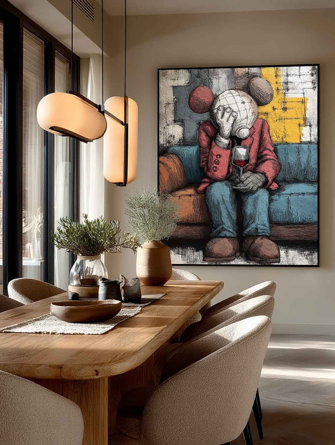 Kaws Melancholy Pop Art Painting
