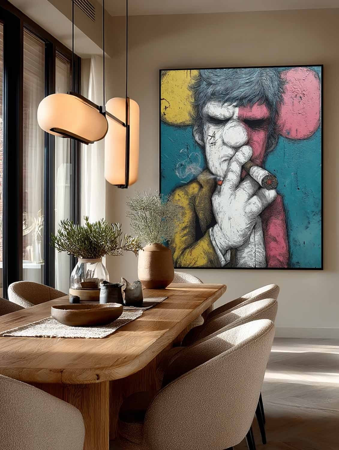 Kaws Style Gangster Pop Art Painting